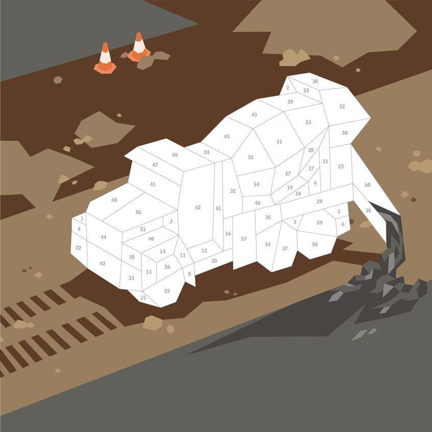 Paint By Sticker Kids Trucks, Trains, & More