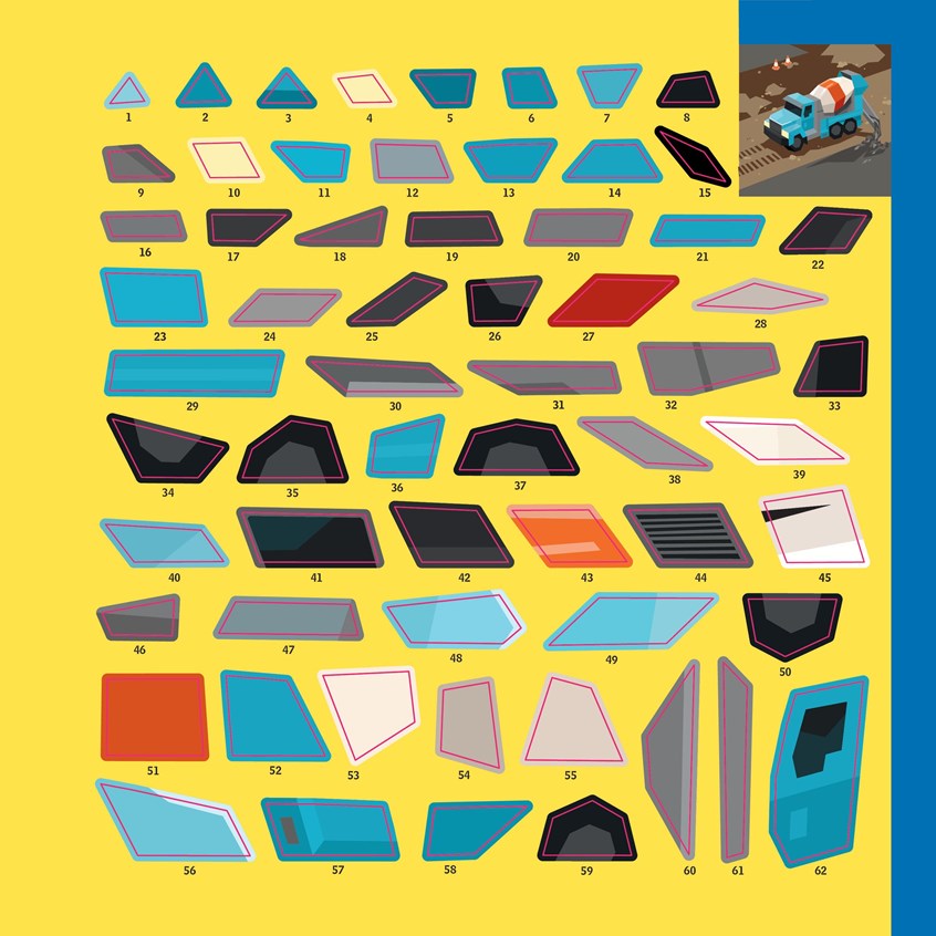 Paint By Sticker Kids Trucks, Trains, & More