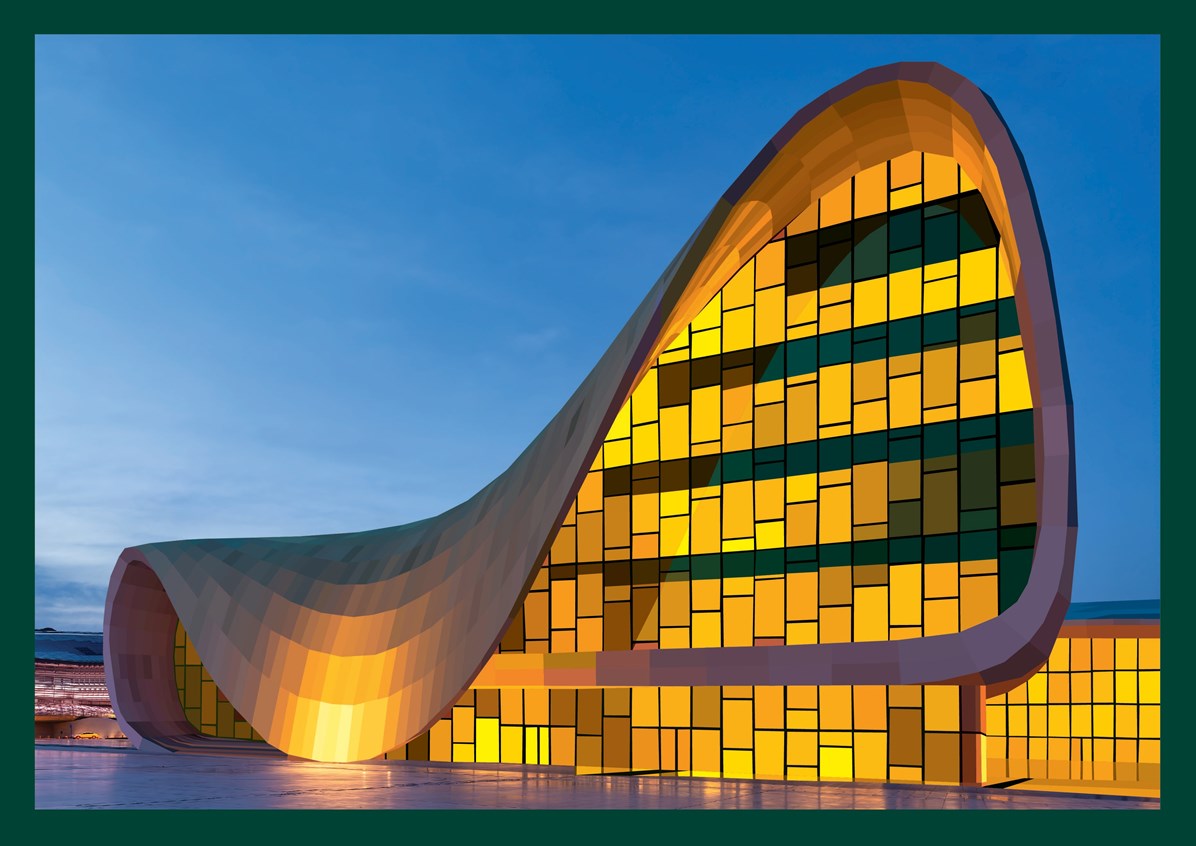 Paint by Sticker Architecture