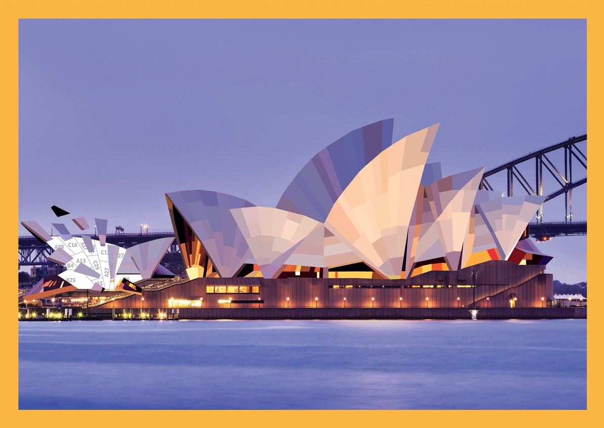 Paint by Sticker Architecture