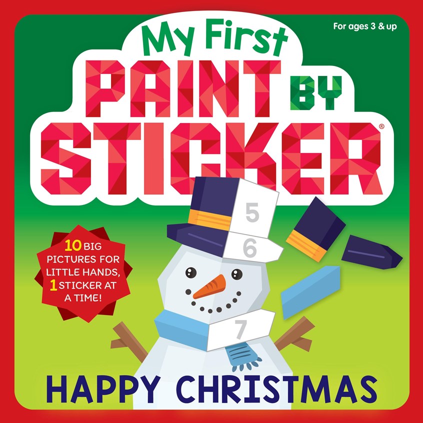 My First Paint By Sticker Happy Christmas