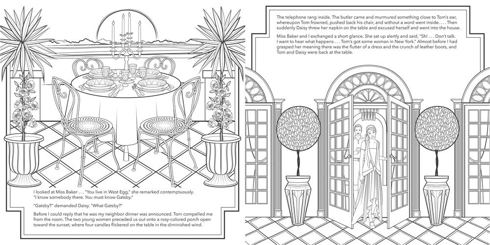 Great Gatsby Coloring Book