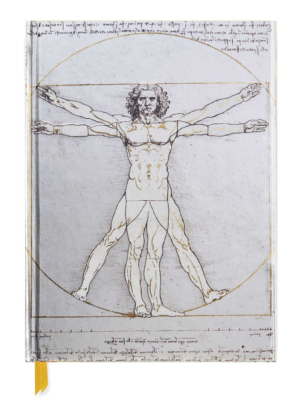 Vitruvian Man Blank Sketchbook