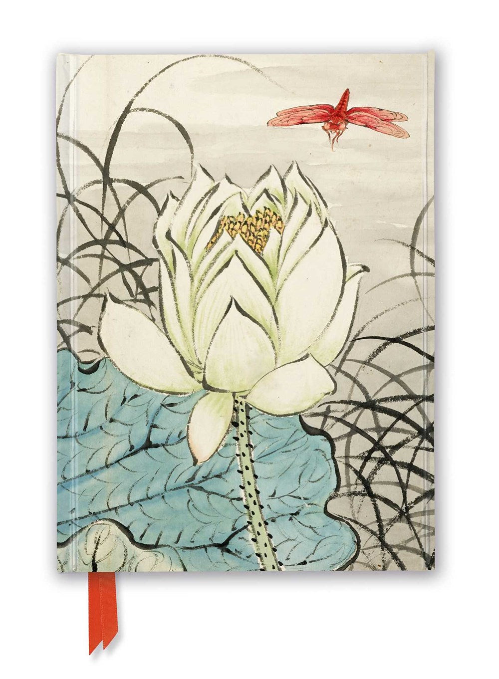 Lotus Flower and Dragonfly Foiled Journal