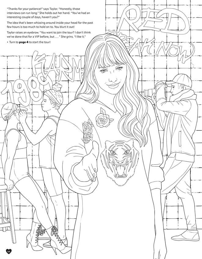 Taylor Swift in Every Era:  An Unofficial Coloring Adventure