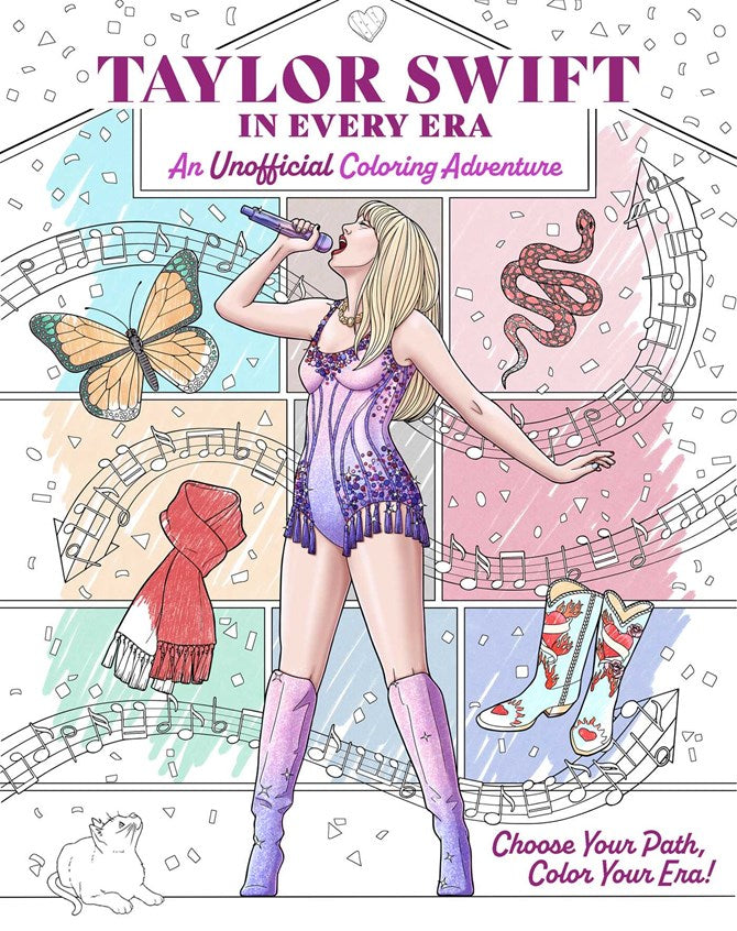 Taylor Swift in Every Era:  An Unofficial Coloring Adventure