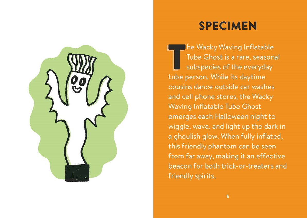 Wacky Waving Inflatable Tube Ghost Glow-In-The-Dark!
