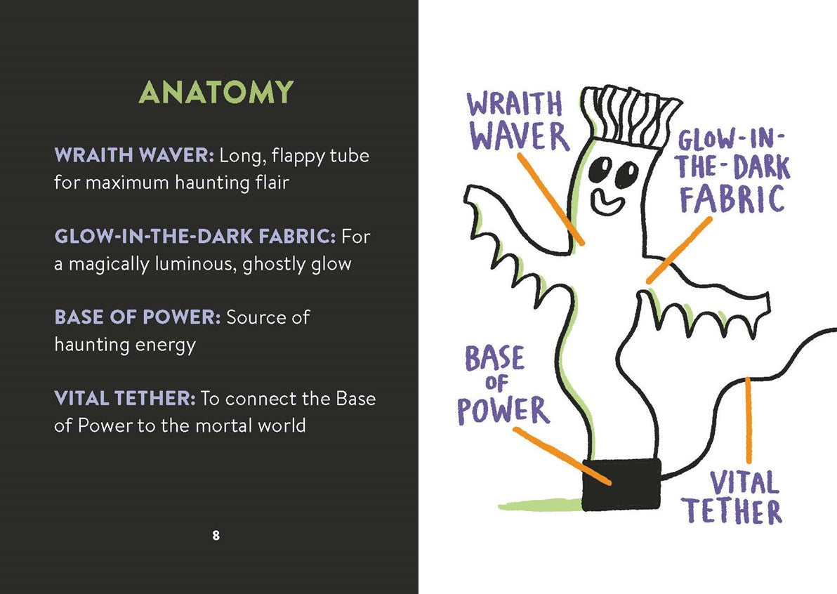 Wacky Waving Inflatable Tube Ghost Glow-In-The-Dark!