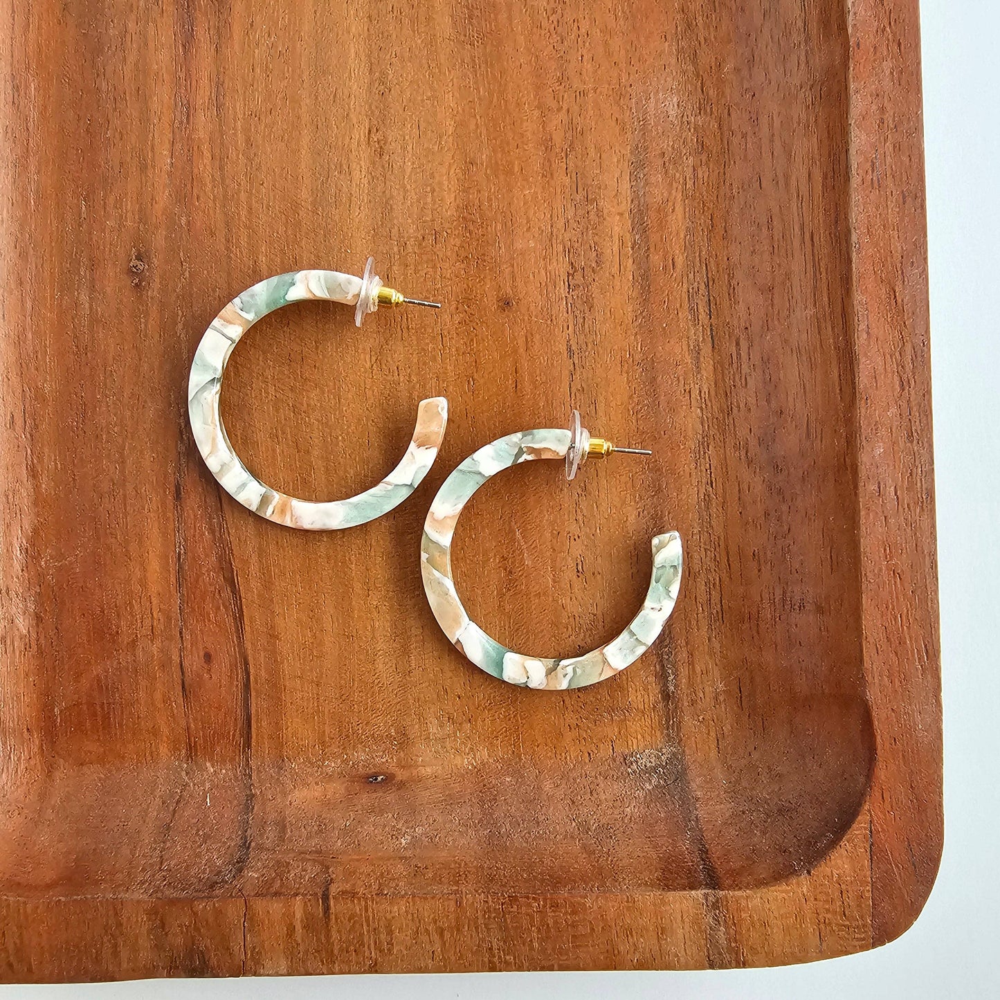 Camy Hoops - Creamsicle Mint
