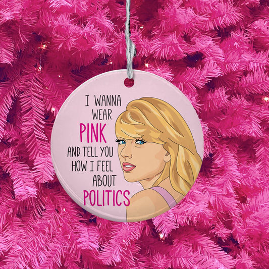 Taylor Swift Politics Ornament