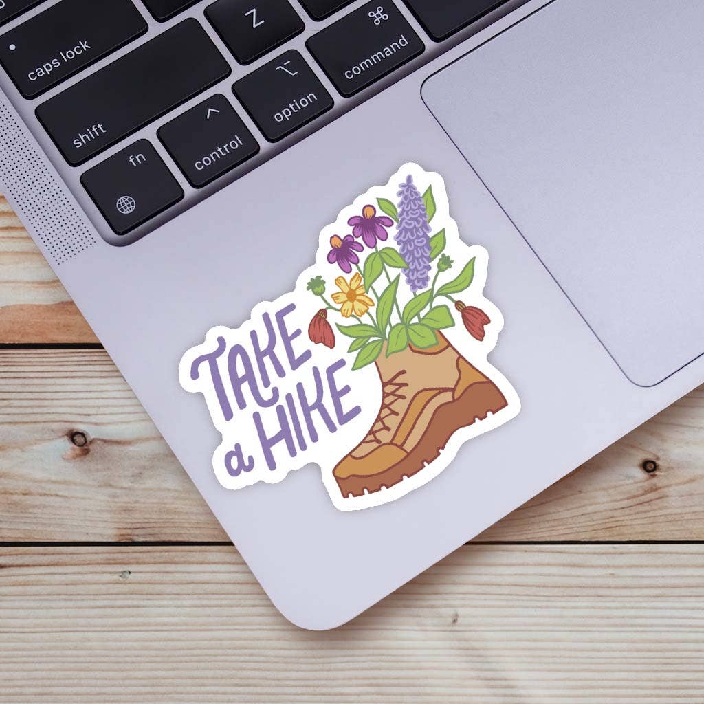 Take A Hike Boot Sticker