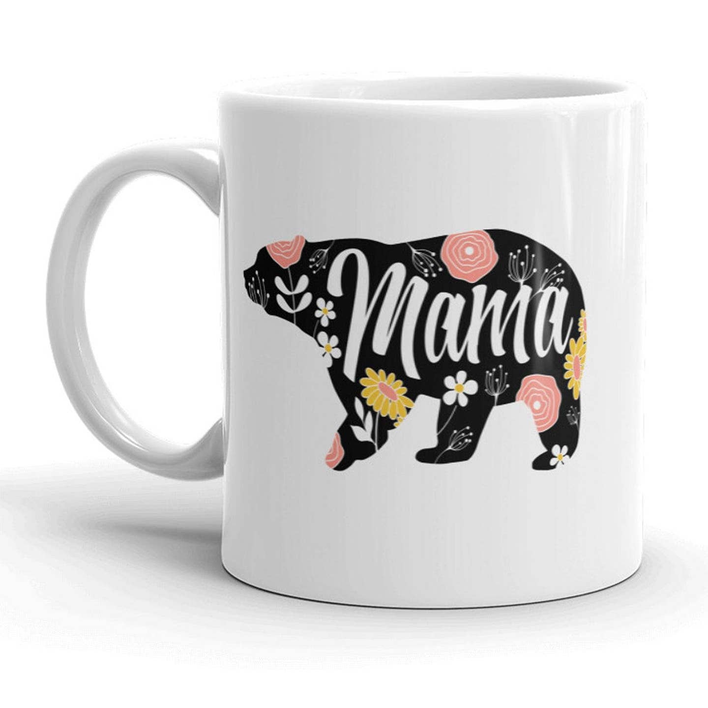 Mama Bear Floral Coffe Mug Gift Idea Mothers Day Cute