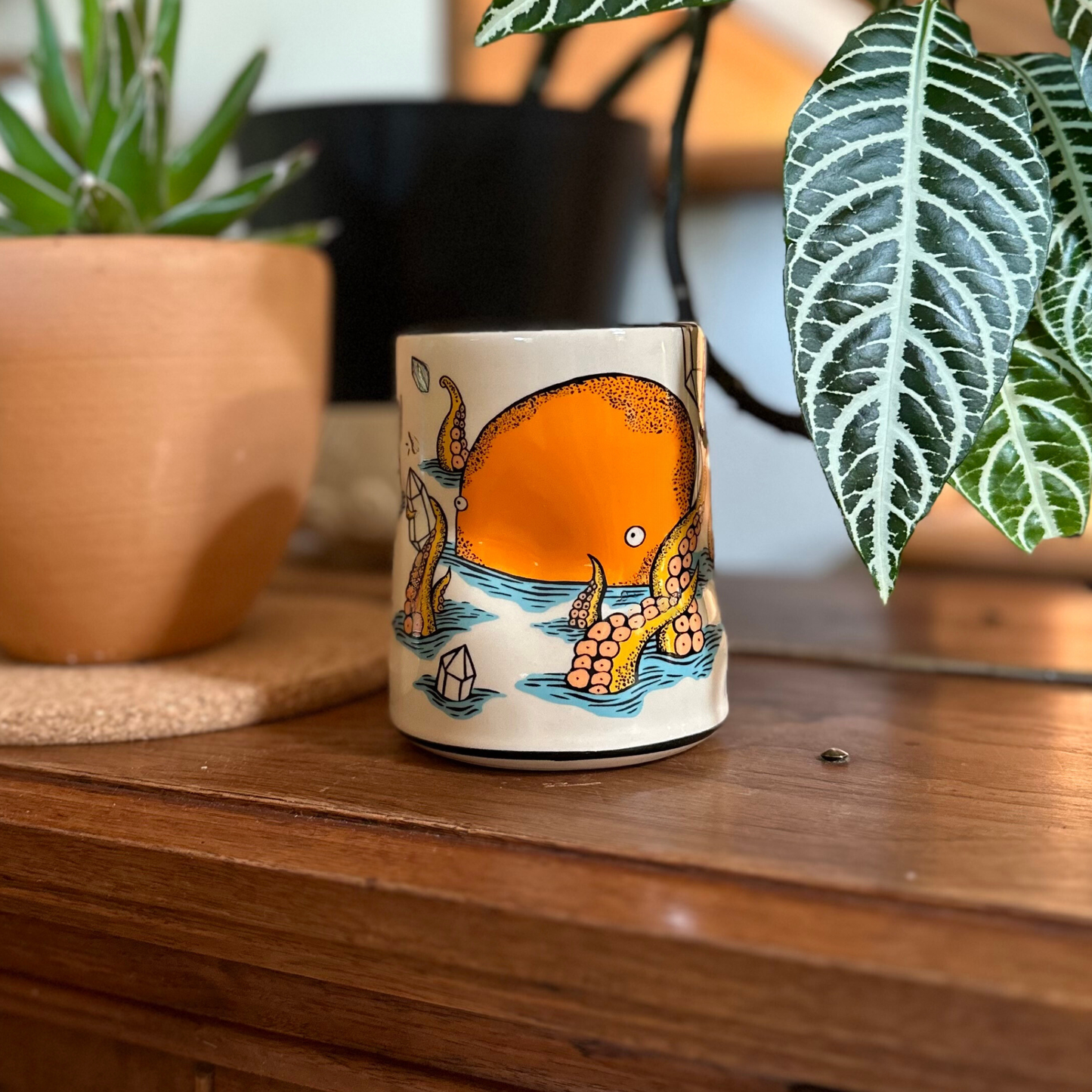 Lucky Kraken Cup - XLarge Ceramic Mug