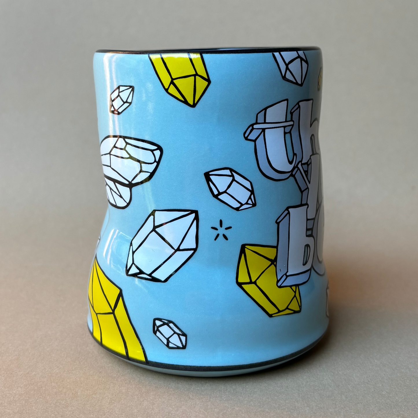 Thank You Bees Spark Cup - XLarge Ceramic Mug - Pollinator