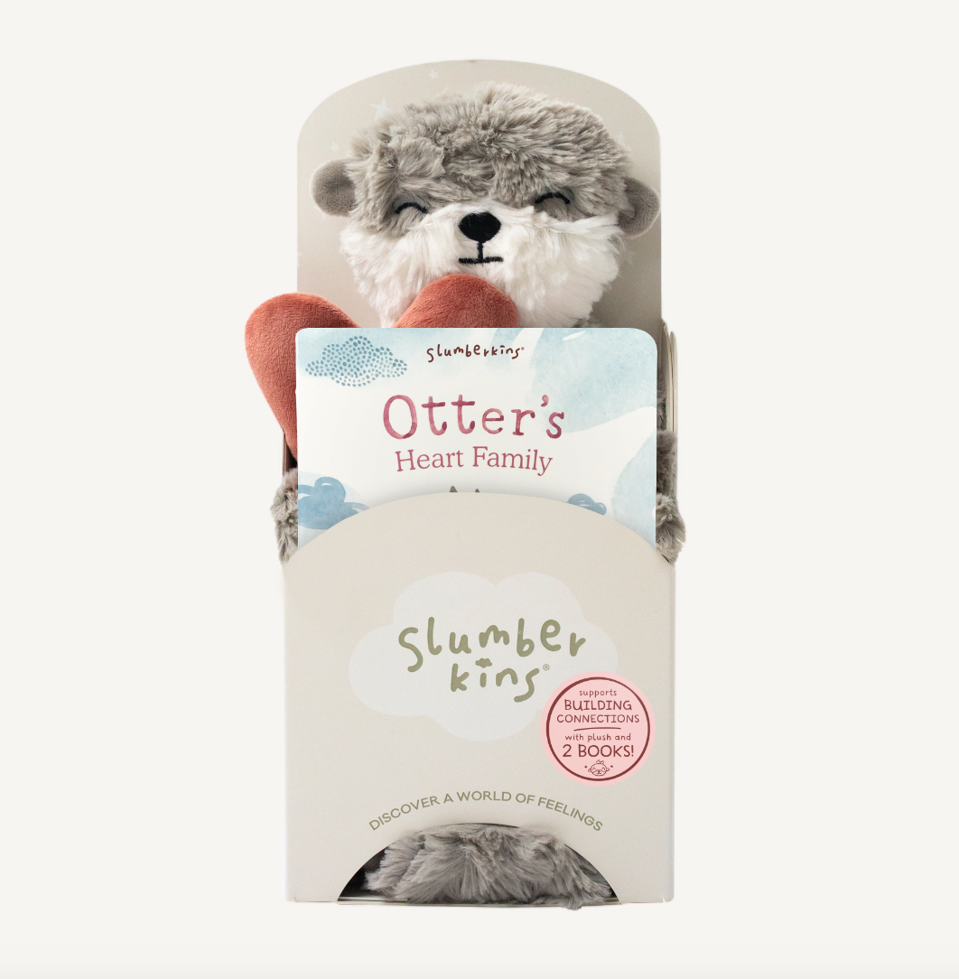 Otter's Building Connections Plush Snuggler Set +  2 books!
