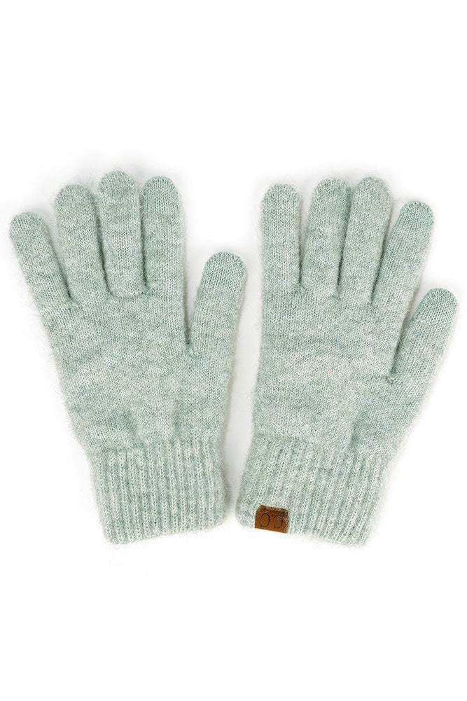 C.C Heather Knit Plain Gloves