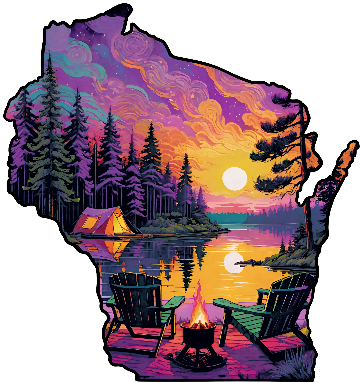 Wisconsin state wooden puzzle