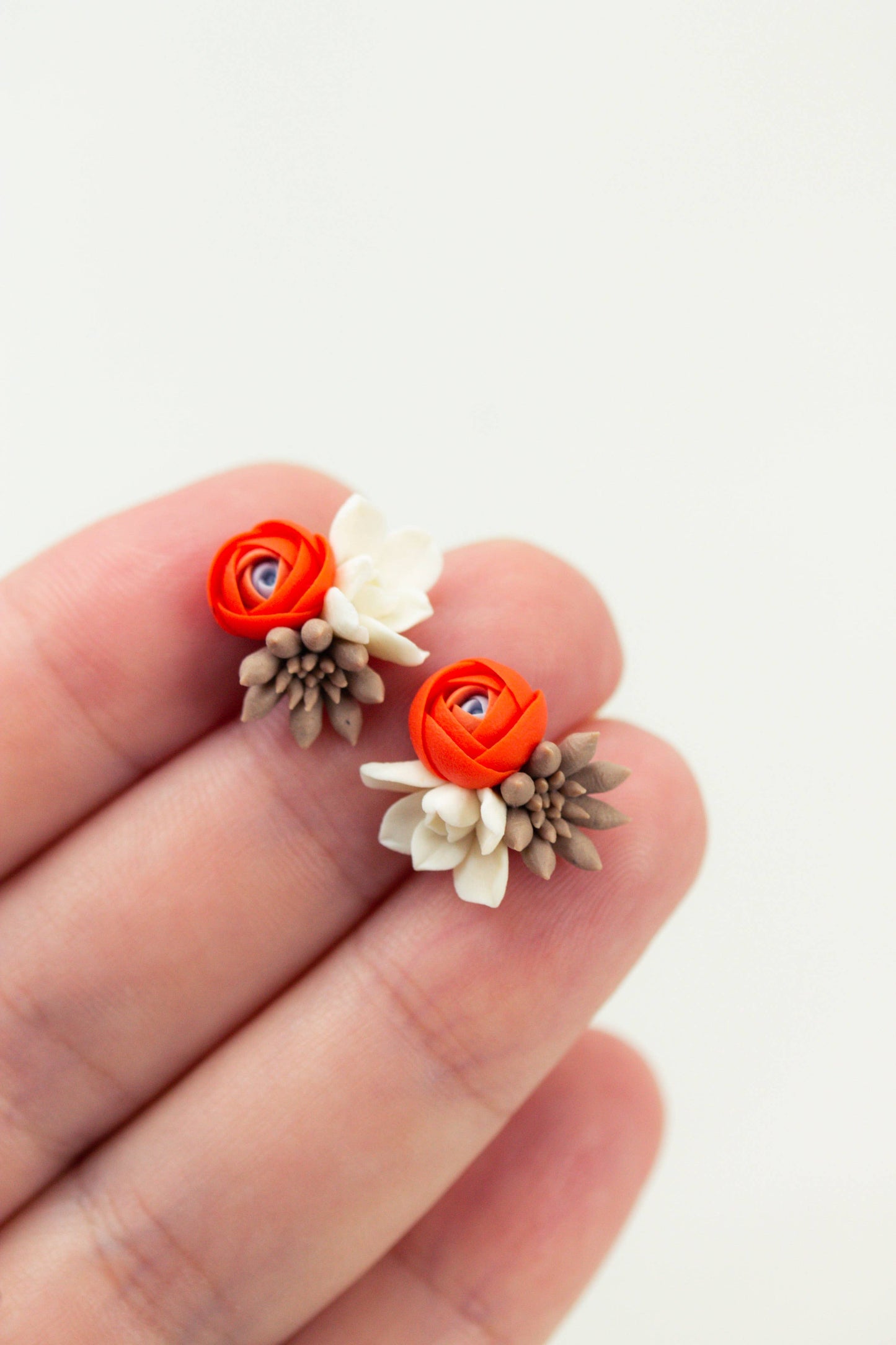 Handcrafted Succulent Jewelry – Comfortable Stud Earrings