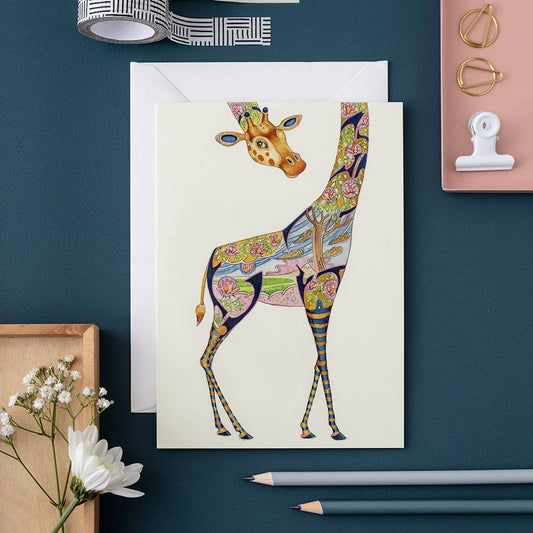 Giraffe - Greetings Card