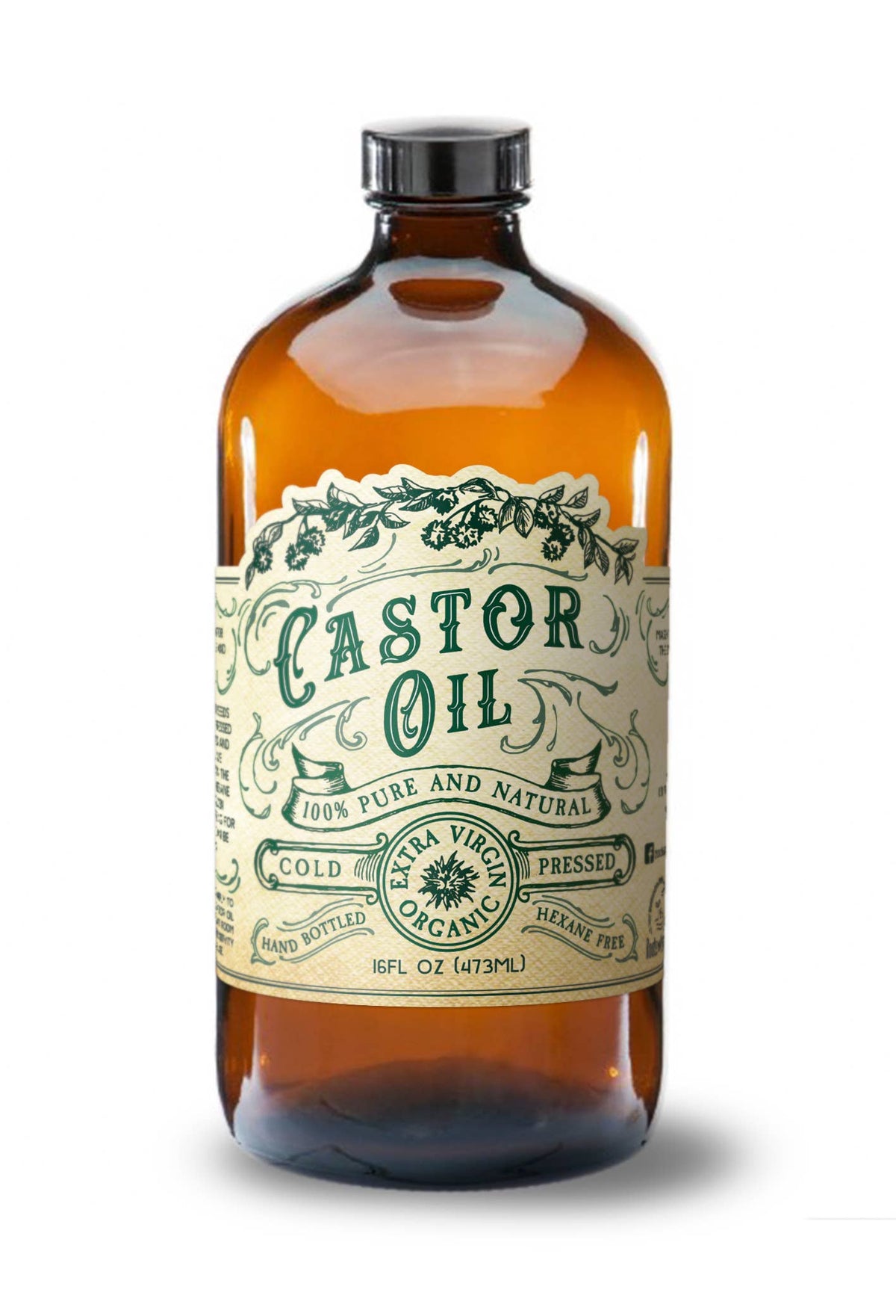 Organic Cold Pressed Hexane Free Castor Oil