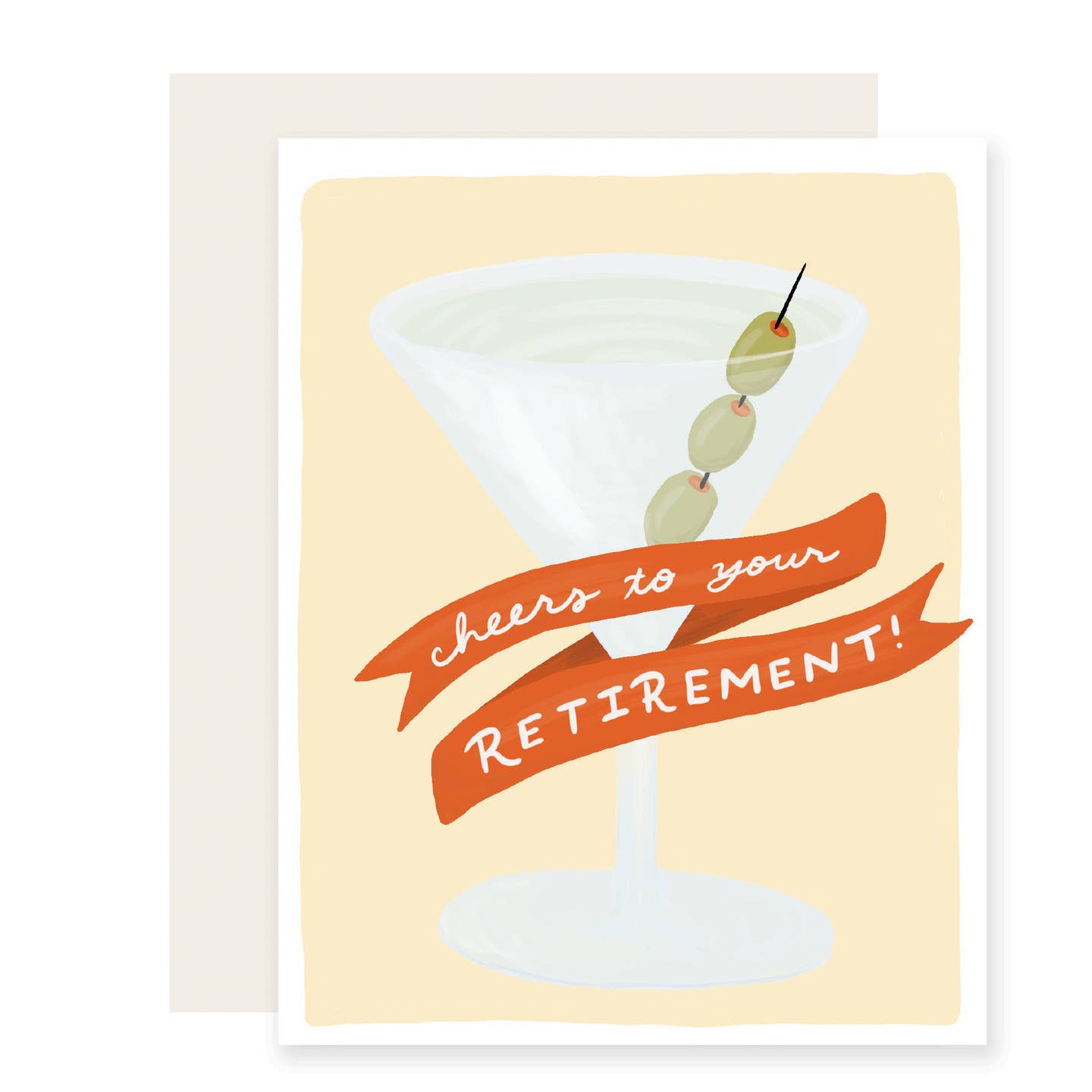 Martini Cheers To Your Retirement Card