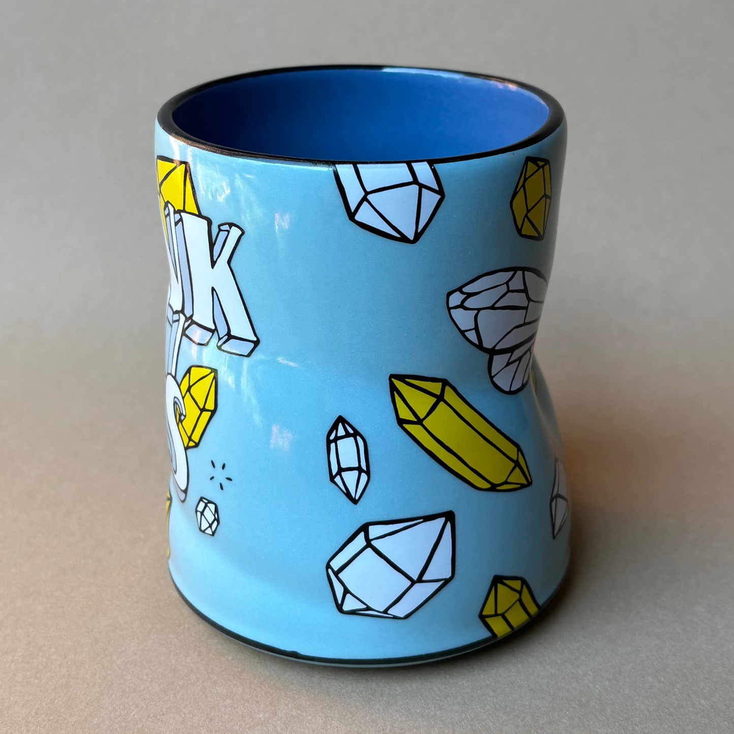 Thank You Bees Spark Cup - XLarge Ceramic Mug - Pollinator