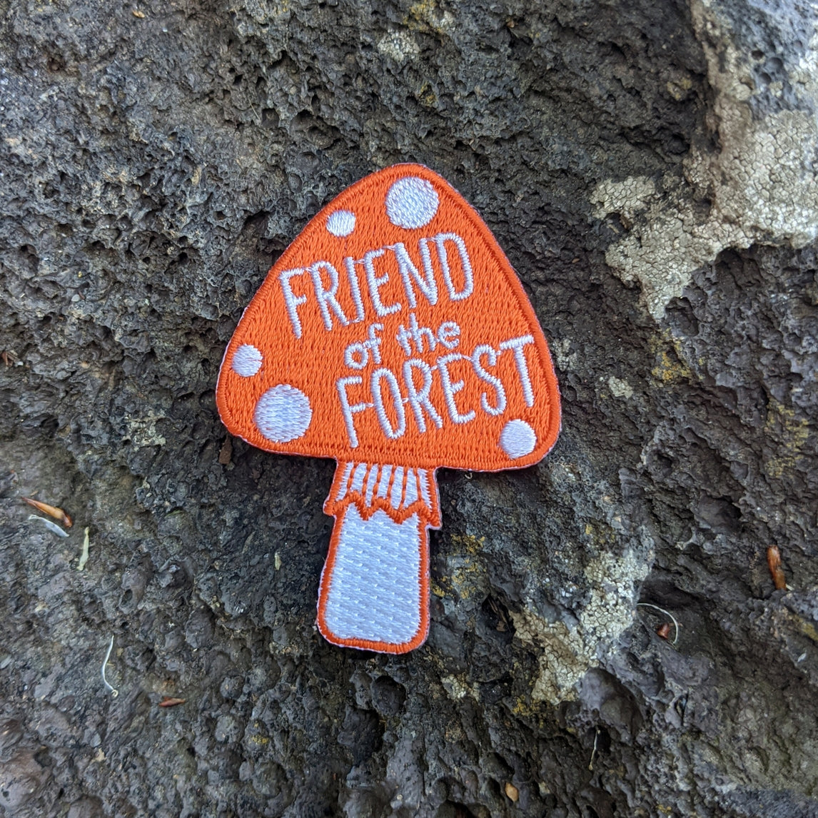 Friend of the Forest Mushroom Iron-on Patch