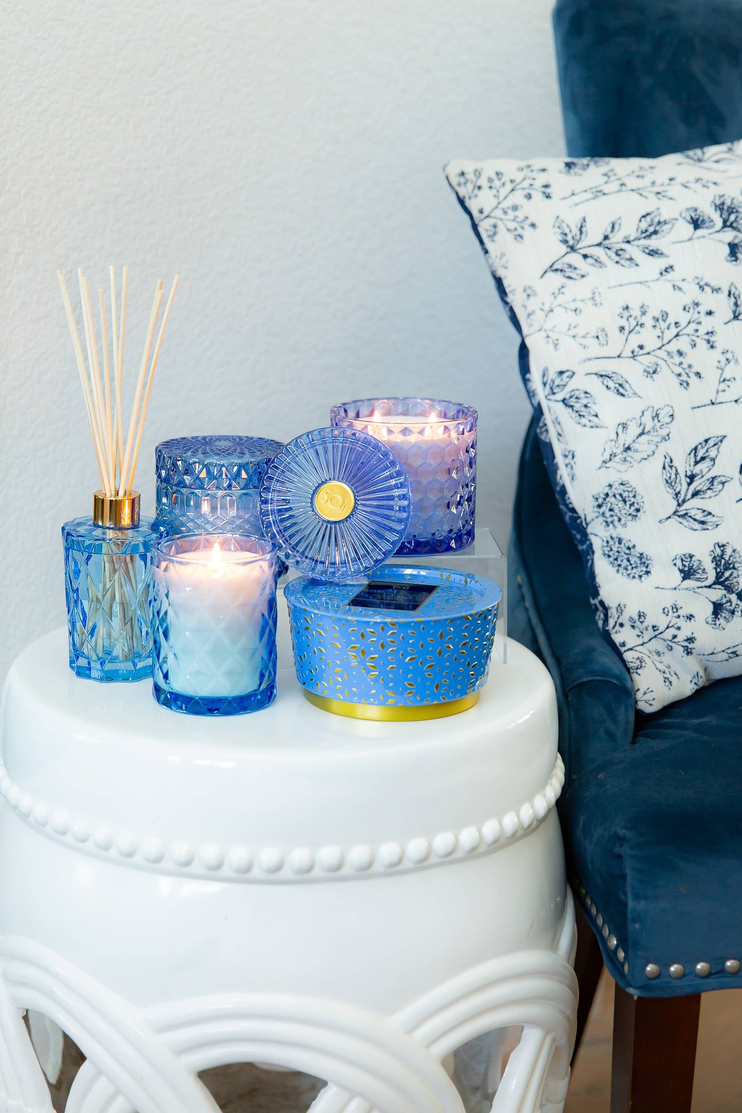 Santorini Breeze 8oz Petite Shimmer Candle