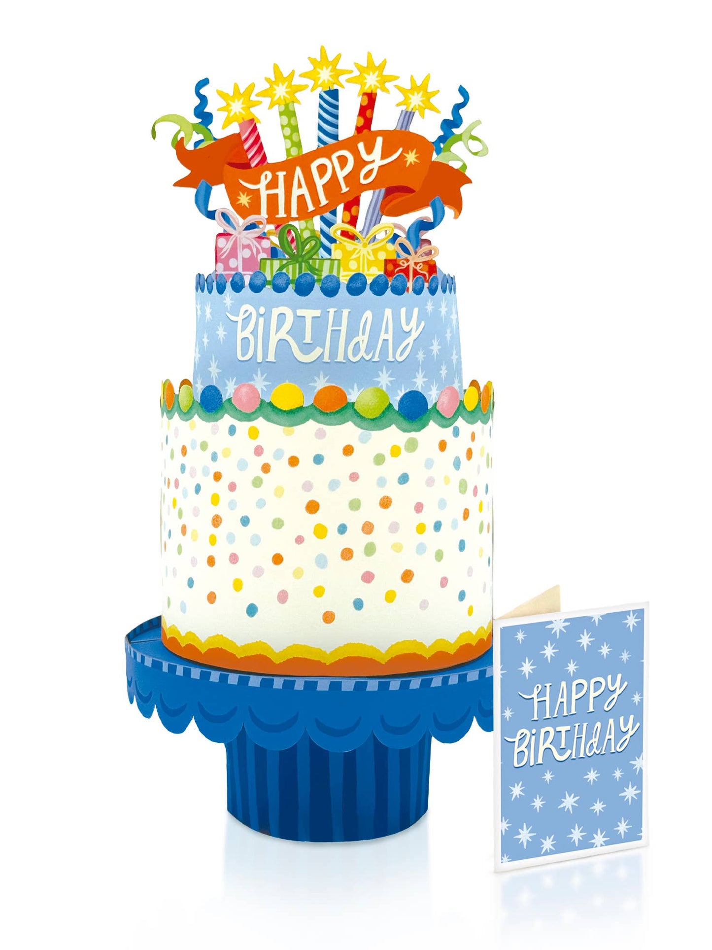 Confetti Birthday Cake Pop-up Greeting Card