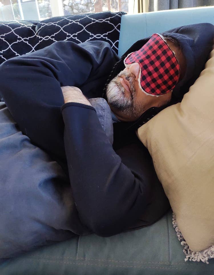 Sweet Dreams Sleep Mask - Buffalo Check