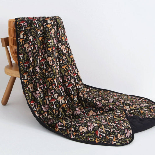 Mystic Mushrooms Toddler Quilted Blanket