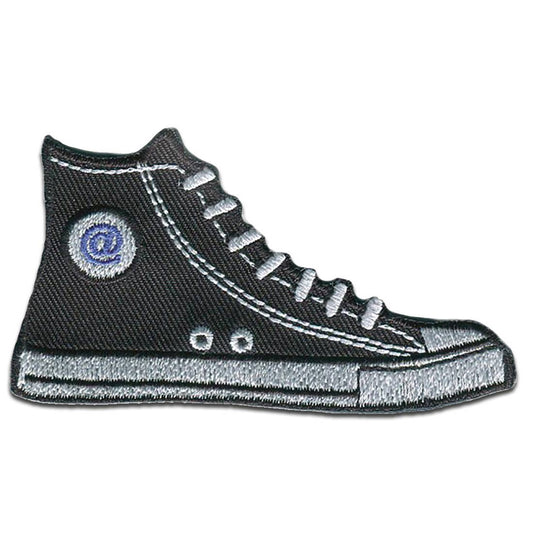 Black Sneaker Iron-on Patches