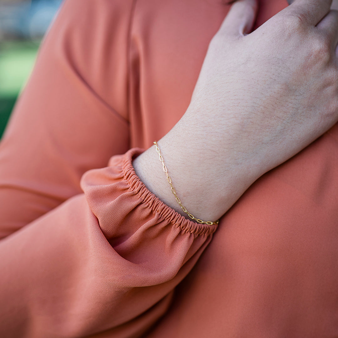Gold Filled Tiny Chain Bracelet