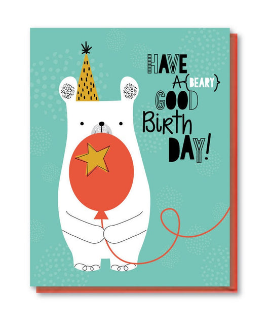 Beary Good Birthday Card by Doodle Bird