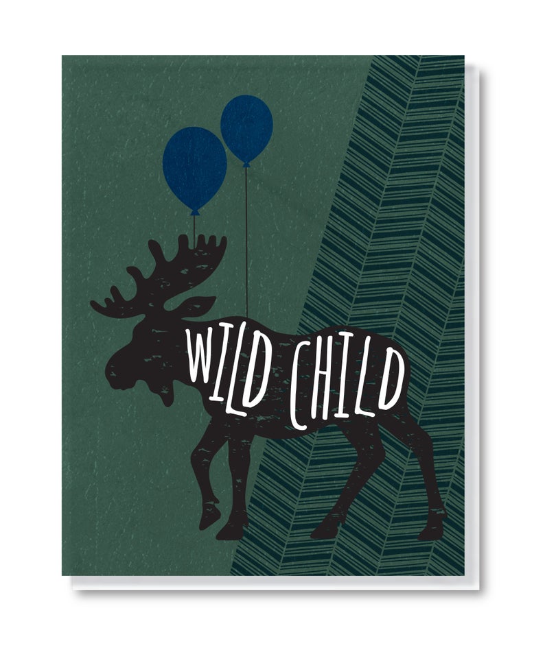 Wild Child Birthday Card by Doodle Bird Designs