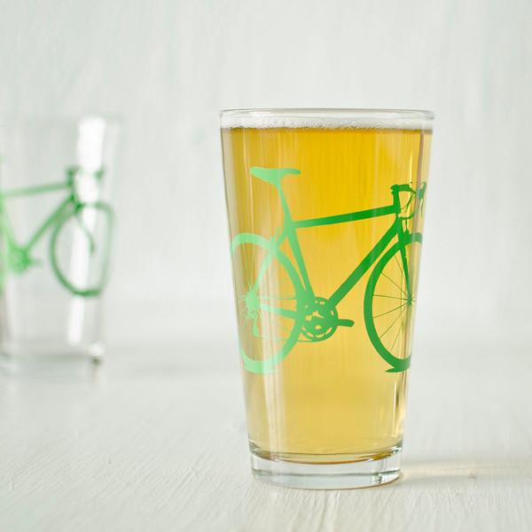 Bicycle Pint Glass