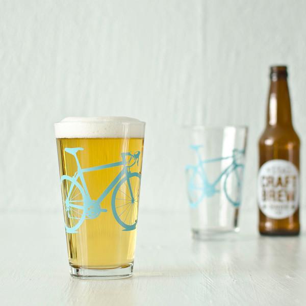 Bicycle Pint Glass