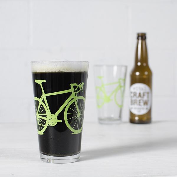 Bicycle Pint Glass