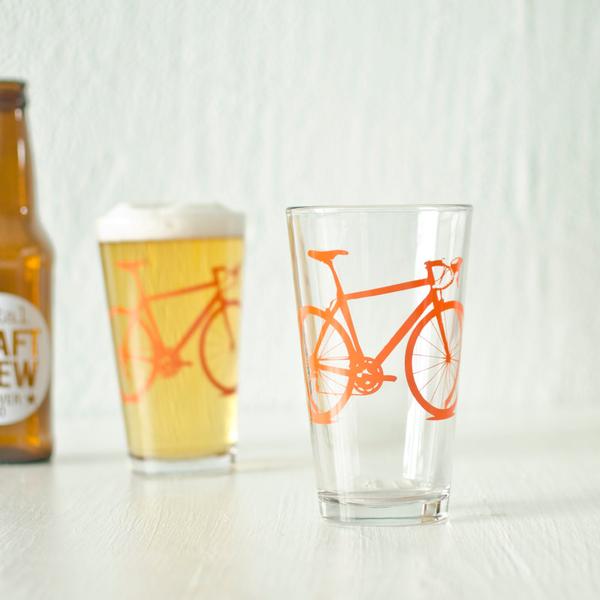 Bicycle Pint Glass