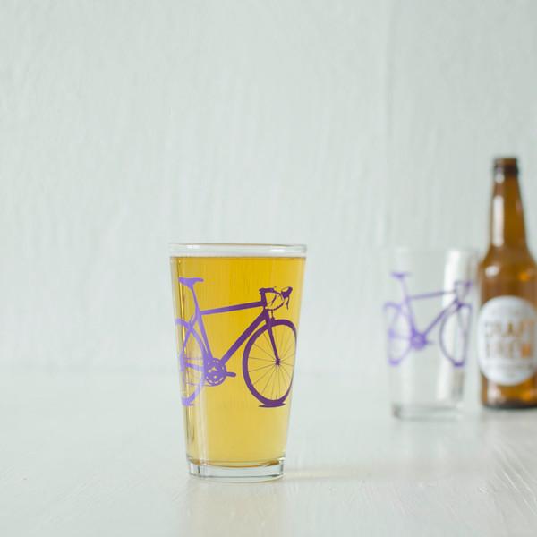 Bicycle Pint Glass