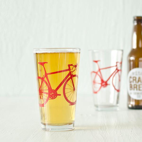 Bicycle Pint Glass