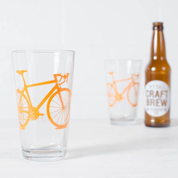 Bicycle Pint Glass