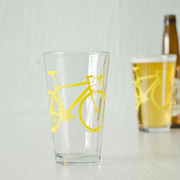 Bicycle Pint Glass