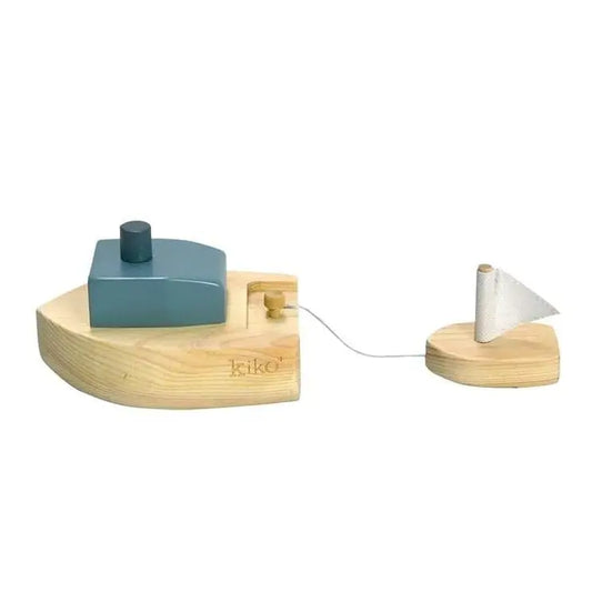 Wooden Wind-up Boat