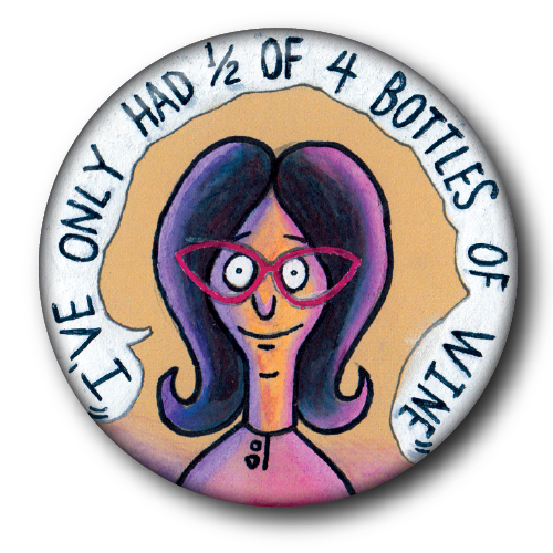 Linda (Bob's Burgers) big button