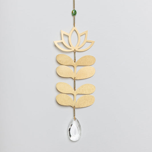 Lotus/African Turquoise Suncatcher