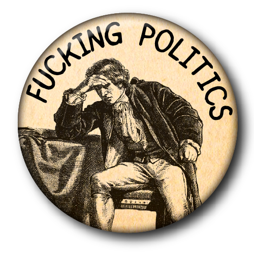 F*ing Politics small magnet