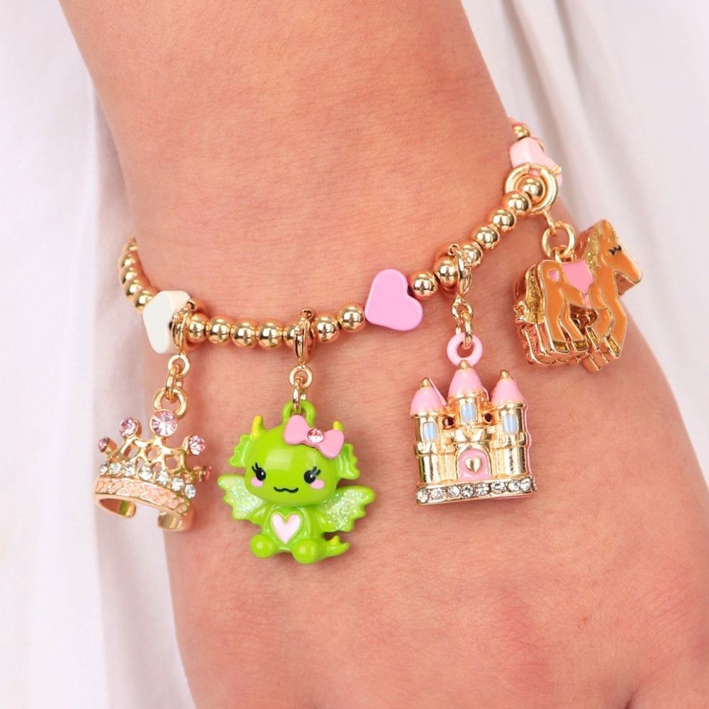Gold Swivel Dragon Charm
