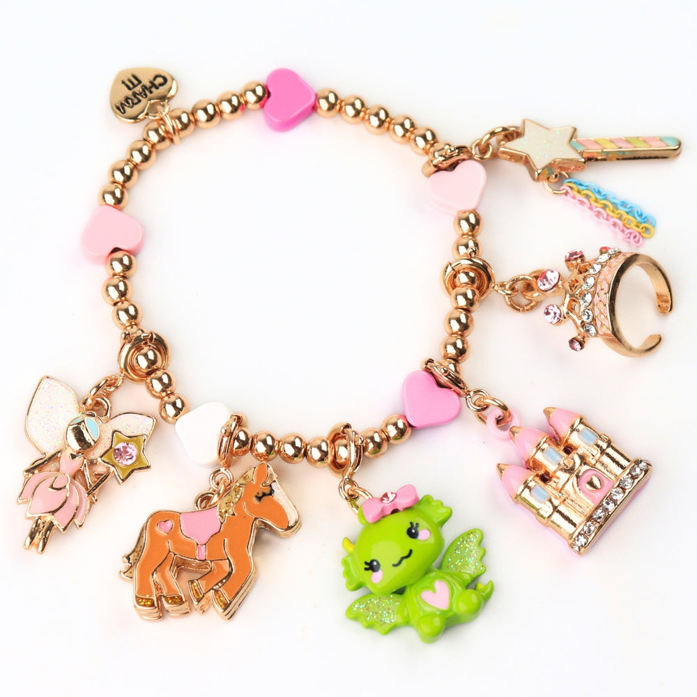 Gold Swivel Dragon Charm