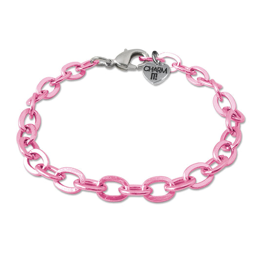 Charm It Pink Chain Bracelet